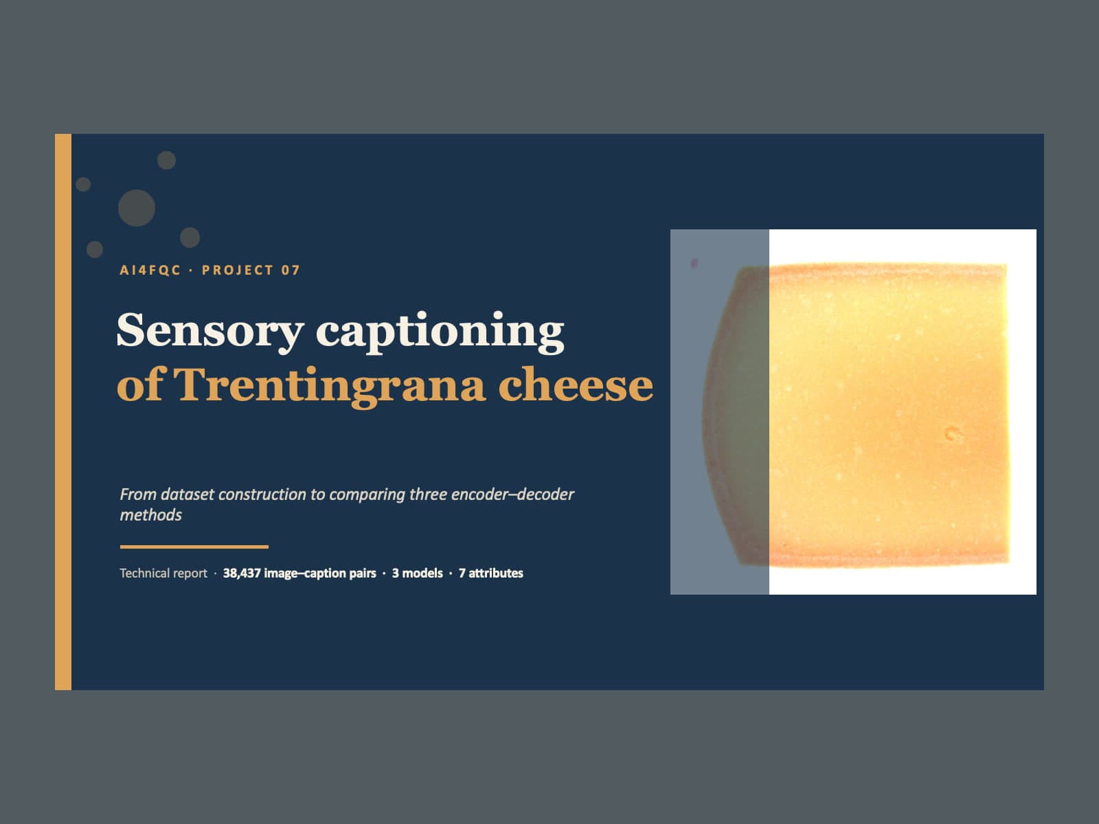 Trentingrana Sensory Captioning